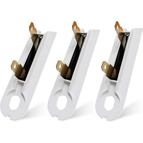 [PACK OF 3] UPGRADED 3392519 Dryer Thermal Fuse Part - Compatible with Whirlpool Maytag Kenmore Dryers - Replaces AP6008325 3388651 694511 80005 WP3392519VP WP3392519 ET401 PS11741460