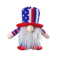 thumbnail image 2 of Gnomo Del Día de La Independencia, Gorro de Punto Artesanal, Adorable Muñeco de Anciano Sin Rostro, Adorno Decorativo para El Hogar, Idea de Regalo Única, Ideal para Fiestas y Festividades, Tamaño 13, 2 of 7