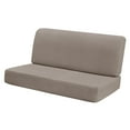 thumbnail image 2 of kurtrusly RV Dinette Cushion Covers Easy Fitted Seat Sofa RV Slipcover Elastic Gray Stretch Khaki, 2 of 5