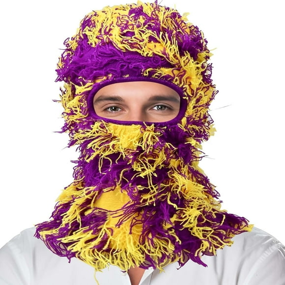 Distressed Balaclava Ski Mask Knitted Full Face Shiesty Mask Winter Windproof Keep Warmth for Men Women