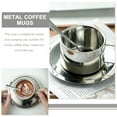 thumbnail image 5 of Stainless Steel Coffee Mug Espresso Cup Water Glasses Flat Bottom Mug Camping Coffee Mugs Stainless Steel Mug Office, 5 of 6