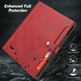 thumbnail image 7 of Flip Case for Apple iPad Pro 11 Inch 2024 M4, iPad Pro 11" Case 2024, with Pencil Holder Smart Cover Auto Sleep Wake Protective Documents Pocket Stand Snap Closure Case for iPad Pro 11" 2024, Red, 7 of 7