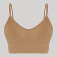 thumbnail image 2 of Feancey Womens Wireless Sports Bras Ribbed Knit Open Back Yoga Bra Spaghetti Strap Casual High Impact Workout Bras Breathable No Underwire Everyday Underwear, 2 of 6