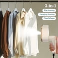 thumbnail image 3 of Mini Portable Folding Steam Iron - Rotates 180°, Handheld Compact Garment Steam Iron, Heats Up Fast, Compact and Easy to Store - Great for Home, College Dorms, Travel and Tight Spaces(White), 3 of 7