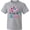 Athletic Heather, variant on Inktastic I Love My Gigi Pink and Blue Fox with Hearts Youth T-Shirt