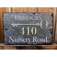 thumbnail image 4 of Beautifully Handcrafted and Customizable Slate Home Address Plaque (16"x10" or 12"x8") Improve the curb appeal of your property with this bespoke house sign., 4 of 7