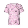 thumbnail image 4 of Vsdgher Rabbit Face Print Men's Dry Fit Mesh Athletic Shirts Moisture Wicking Tennis T-Shirt Tops, 4 of 9