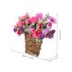thumbnail image 2 of TEHAUX Cesta Colgante Con Flores Falsas Moradas Resistentes A Decoloración Para En Bodas Y Hogar, 2 of 6