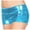 Sky Blue, variant on Hpapadks Running Shorts Women Metallic Rave Booty Dance Imitation Light Underwear Womans Shorts Blue L