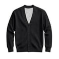 thumbnail image 6 of Dwelliawo Sweaters for Men V Neck Casual Button Down Knitted Sweaters Wool Cardigan Sweaters Long Slevee Lightweight Sweater with Pockets Autumn Clothes Black 4XL, 6 of 7