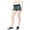 Black - 001, variant on Aeropostale Womens Volleyball Stripe Athletic Compression Shorts, Black, Juniors, Large