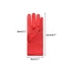 thumbnail image 2 of Guantes de satén de color sólido INSPIRE CHIC de dedo completo, de longitud hasta la muñeca, guantes cortos para mujeres, rojos, talla única, 2 of 6
