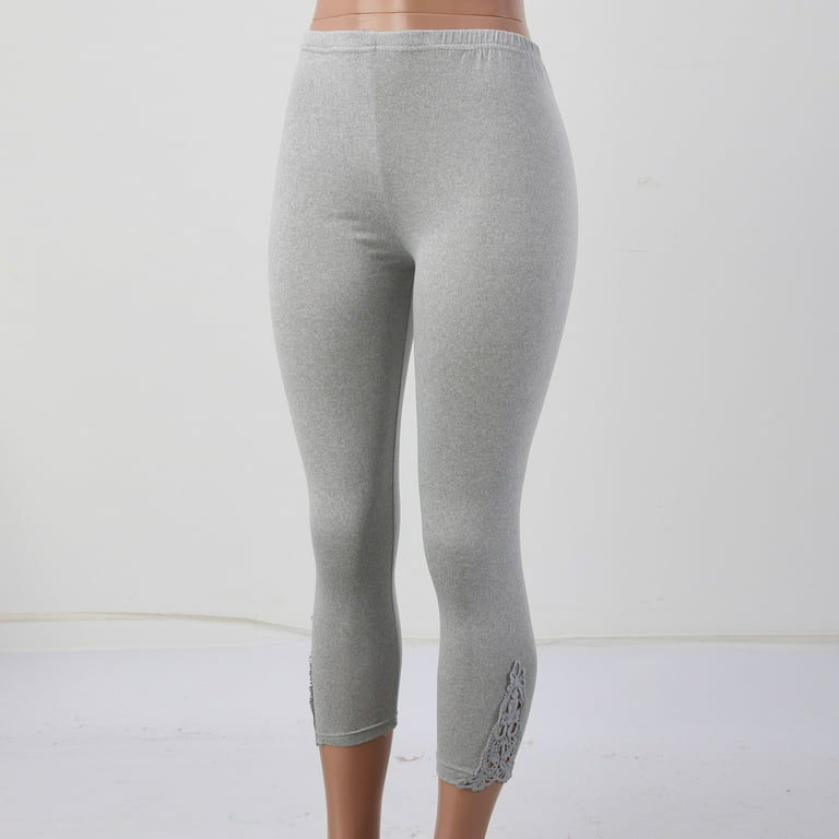 Summer Pants for Women Leggings Long Pants Lace High Waisted Slim