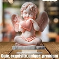 thumbnail image 5 of Acrylic Bunnies/Angel Statues Desk Decorative Figurine Lovely Figurine Sculptures for Home Office Table Ornament, 5 of 9