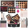 thumbnail image 1 of All In One Makeup Kit For Girls Gift, Makeup Kit For Women Full Kit Includes Sponge Eyeshadow Liquid Lipstick Concealer Eyeliner Eyebrow Makeup Bag, 1 of 5