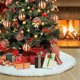 thumbnail image 2 of Falda de árbol de Navidad de felpa blanca de 90 cm, adornos para árboles de Navidad, adornos para fiestas navideñas (solo falda para árbol de Navidad), 2 of 5