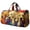 01 Purple 16In, variant on Retro Hippie Bus Shaped Quilted Duffle Weekender Bag, Boho Embroidery Travel Tote Bag with Floral Carry Strap, Vintage Camper Van Overnight Bag for Vacation Gym & Daily Carry