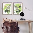 thumbnail image 4 of Stupell Industries Abstract Tropical Blooms Botanical & Floral Painting Brown Floater Framed Canvas Art Print Wall Art, 25 x 31, Set of 2, 4 of 10