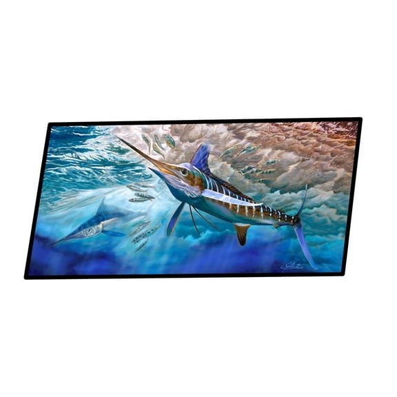 White Rabbit Blue Marlin Indoor / Outdoor Runner Mat 28x58