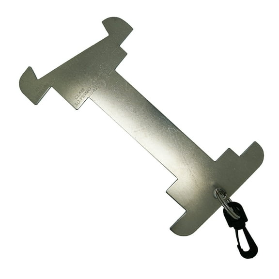 Scuba Diving 9" Aluminum Abalone, Lobster, Clam Gauge with Clip