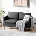 thumbnail image 5 of LAZZO 51" Loveseat Sofa for Small Spaces, Modern 2-Seater Linen Fabric Couch for Bedroom and Office, Gray, 5 of 8