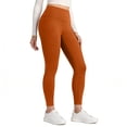 thumbnail image 2 of Workout Leggings Womens Yoga Tights 22''/23'' Compression Butt Lift 7/8 Gym Pants Brown 2XL, 2 of 6