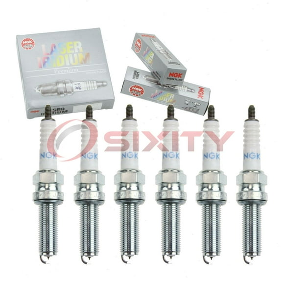 6 pc NGK 91909 Laser Iridium Spark Plugs for 09482-00635 Ignition Wire Secondary