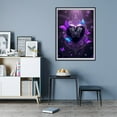 thumbnail image 7 of Diamond Art Kit for Adults, Purple Heart Butterflies Design Diamond Painting for Adults Beginners, 5D DIY Diamond Art Painting Kits, Colorful Diamond Painting Craft for Home Decor 12x16, 7 of 7