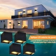 thumbnail image 4 of KIROGILY 4 Pcs Lampara de Pared Exterior, 12 W Lamparas de Pared Interior de Casas, Arbotantes de Pared, Iluminacion Hogar Muro, Impermeable IP65, &Aacute;ngulo de Haz Ajustable Hacia Arriba Y Hac, 4 of 7