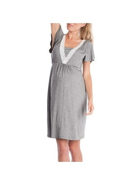 Product Image Mosunx Womens Mother Lace Pregnants Casual Nursing Baby For Maternity Pajamas Dress