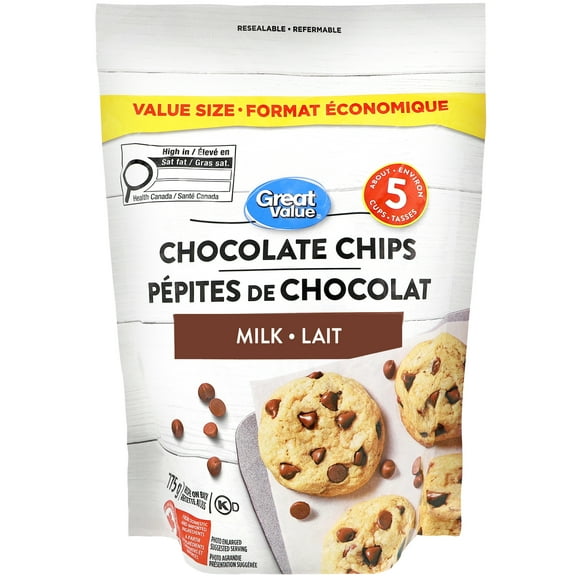 Great Value Milk Chocolate Chips pouch