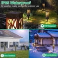 thumbnail image 3 of Solar Lights Outdoor Upgraded Bright Solar Pathway Lights Bigger Size Decorative Solar Garden Lights Waterproof Solar Powered Light, 3 of 7