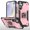 Pink, variant on Hotpom Phone Case for Samsung Galaxy S24 FE Military Grade Drop Shockproof Full Body Protection with 360° Rotating Stand and Car Mount Capability, Blue