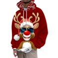 thumbnail image 1 of toraway Chandails en Molleton à Col Rond Hommes Simples Hommes et Femmes Chandails à Capuchon Graphiques de Noël Chandail-Over Nouveauté Cool Chandails à Capuchon avec Poches TG, 1 of 3