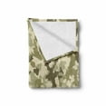 thumbnail image 2 of Camo Soft Flannel Fleece Throw Blanket, Old Fashioned Camouflage Pattern Classical Jungle Survival Theme, Cozy Plush for Indoor and Outdoor Use, 50" x 70", Pale Green Army Green, by Ambesonne, 2 of 6