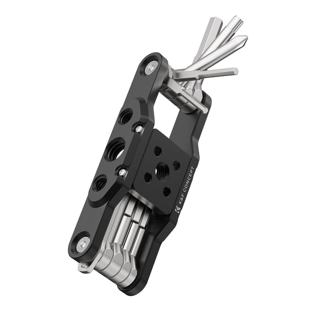Juego de herramientas múltiples K&F Concept con llave hexagonal plegable con destornilladores
