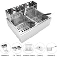 thumbnail image 2 of XYJBHB Electric Deep Fryer, 12L Commercial Deep Fryer with Troperature Control and Removable Frying Basket, Stainless Steel Easy to Clean for Commercial and Domestic Kitchens, 2 of 8
