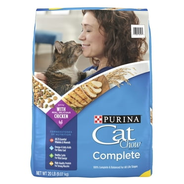 Purina Cat Chow Complete, Dry Cat Food, Chicken, 20 lb Bag