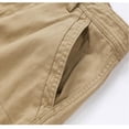 thumbnail image 4 of LYMAYTER Men's Cargo Shorts Relaxed Fit Multi-Pocket Summer Casual Outdoor Workwear 29-40, 4 of 10