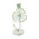 thumbnail image 5 of Candelabros de mármol con base para velas pequeñas, portavelas para repisa de chimenea y velas cónicas. hojas verdes, 5 of 6