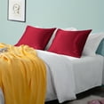 thumbnail image 3 of Silky Satin Pillowcase Set of 2 Envelope Closure,Standard,20" x 26",Red, 3 of 6