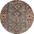 thumbnail image 1 of Ahgly Company Machine Washable Indoor Round Traditional Brown Area Rugs, 4' Round, 1 of 7