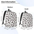 thumbnail image 2 of Lafuoo Poodle Dog Pattern Canvas Backpack, Zipper Laptop Backpack Travel Bag Sports Bag Unisex-Small, 2 of 5