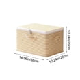 thumbnail image 3 of Foldable Fabric Storage Box with Drawers for Wardrobe Organization | Lockable Toy and Blanket Organizer, 3 of 6