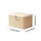 thumbnail image 3 of Caja de almacenamiento de tela con cerradura con cremallera y cajones para ropa, mantas, juguetes – Caja organizadora plegable para armario, dormitorio, residencia universitaria, 3 of 6