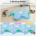 thumbnail image 3 of Interactive Cat Toys for Indoor, Hide and Seek 5-Hole Motion Activated Toy With Moving Concealed Feathers & Mouse Squeaky, USB Rechargeable for  Indoor Bored Adult Cat, 3 of 7