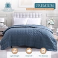 thumbnail image 2 of Casa Platino Quilted Blanket Twin XL Size - Pre Washed - Soft & Lightweight Bed Blanket Twin XL Size - All Season Down Alternative Blankets - Estate Blue, 2 of 8