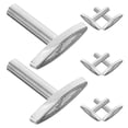 thumbnail image 4 of Worgeous 8 Pcs Metal Music Box Winder T Bars Replacement Keys Movements Parts for DIY Windup Jewelry Musical Box Kit, 4 of 9