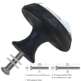 thumbnail image 3 of 4 Pcs Swan with Crown Raining Knobs for Kitchen Cabinet Cupboard Dresser Bookcase Drawer Pulls Handles Round Home Decor, 3 of 8