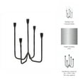 thumbnail image 5 of Modern Metal Iron Candelabra Candle Holder for Dining Tables - Five Architectural Arms Taper Candle Holders for Refined Centerpieces - Elegant Candlestick Holder for Home Decor - 17", Black, 5 of 13